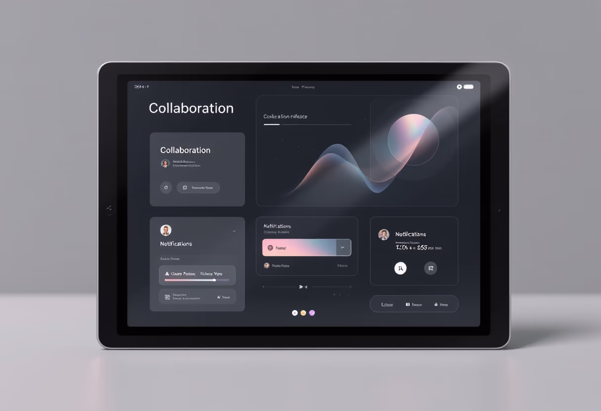 <subject>[interface] screenshot of collaboration interface (for a productivity tools business)</subject>