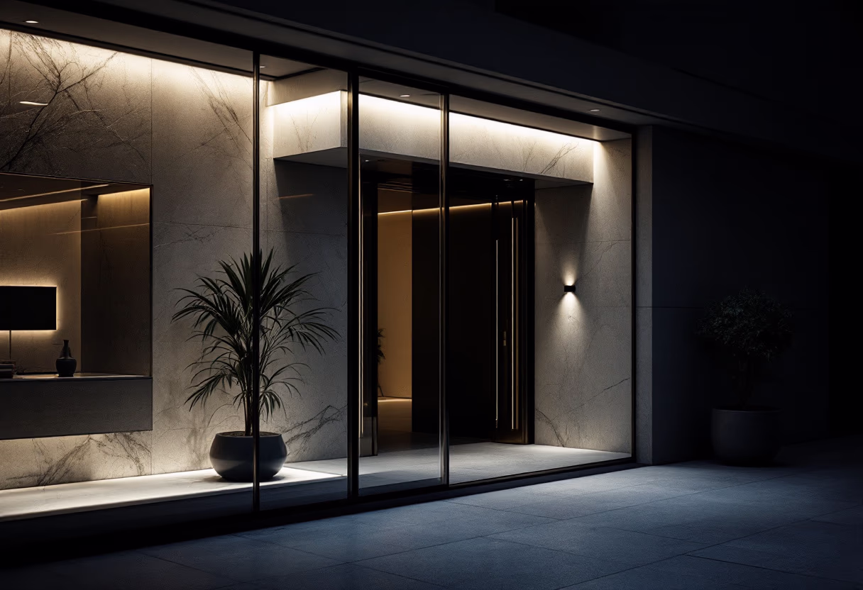image of architect firm building entrance