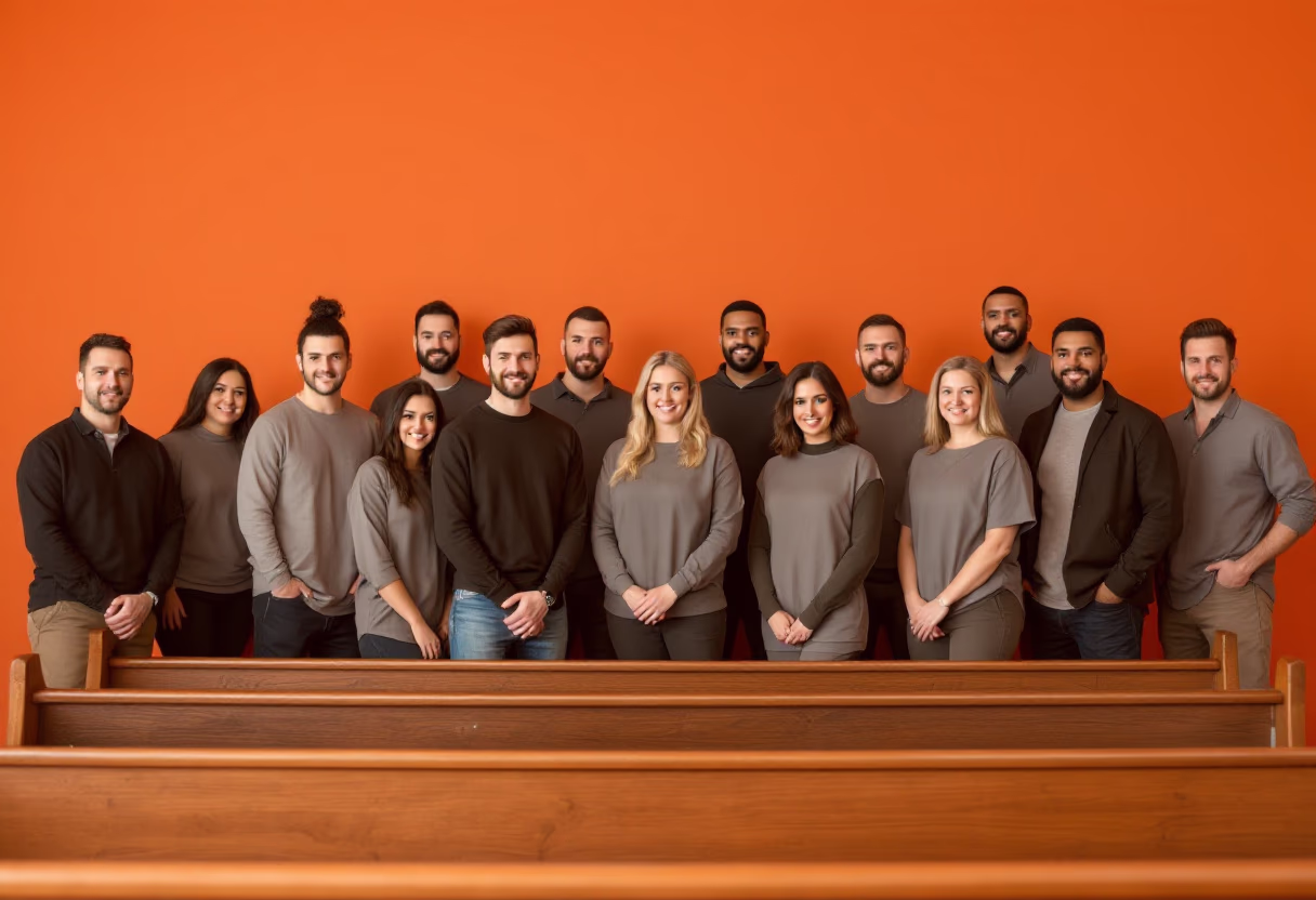 image of group volunteering (for a church & cathedral)