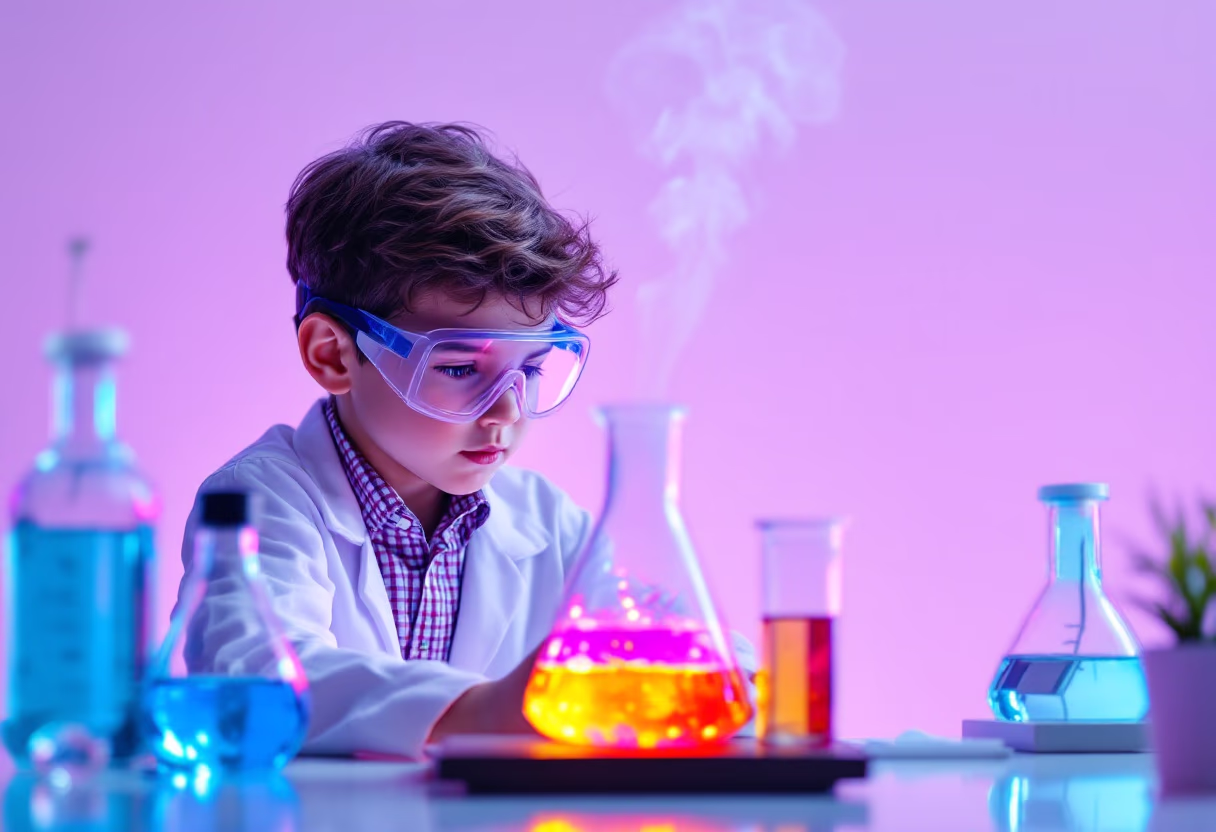 image of science experiment