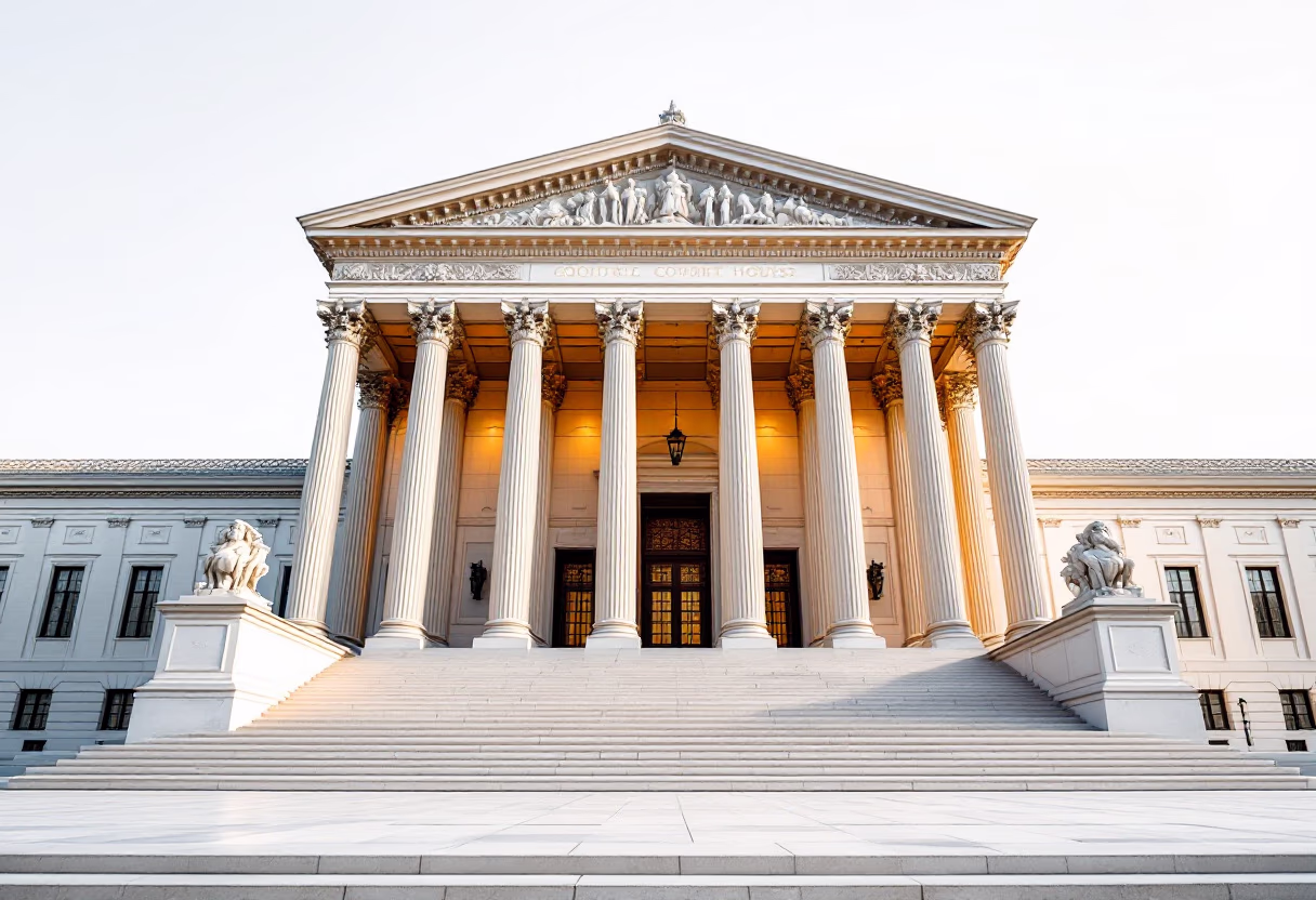 image of a historic courthouse (for a legal tech)