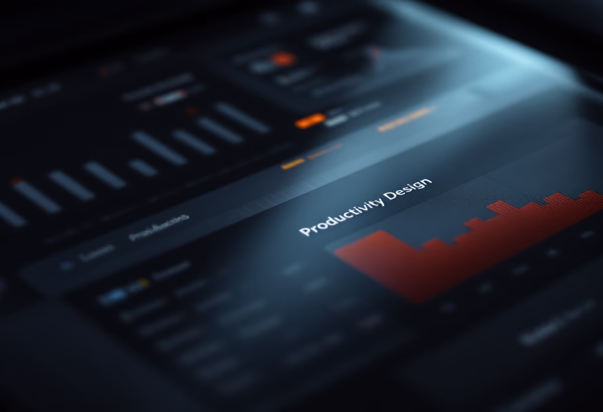 [interface] image of a dashboard interface (for a productivity tools business)