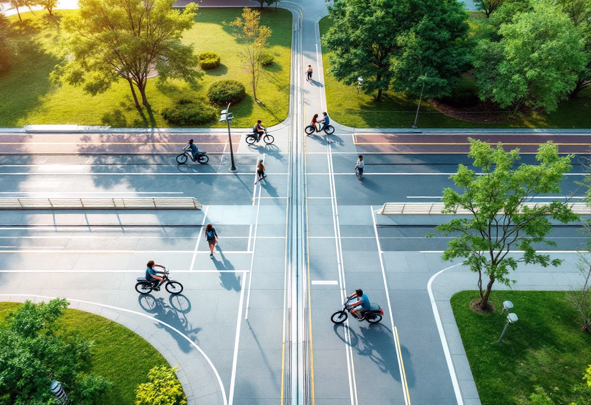 [background image] image of a busy downtown area (for a mobility and transportation)