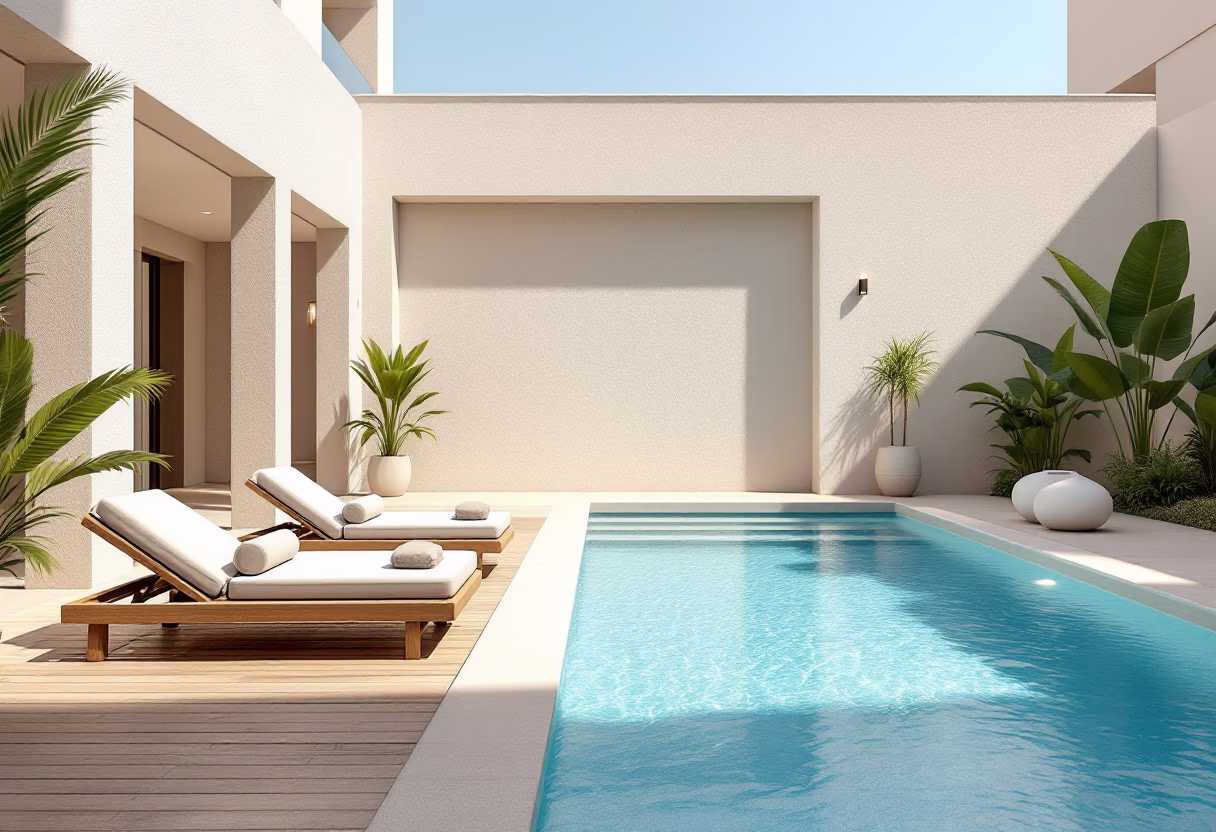 image of property management company pool