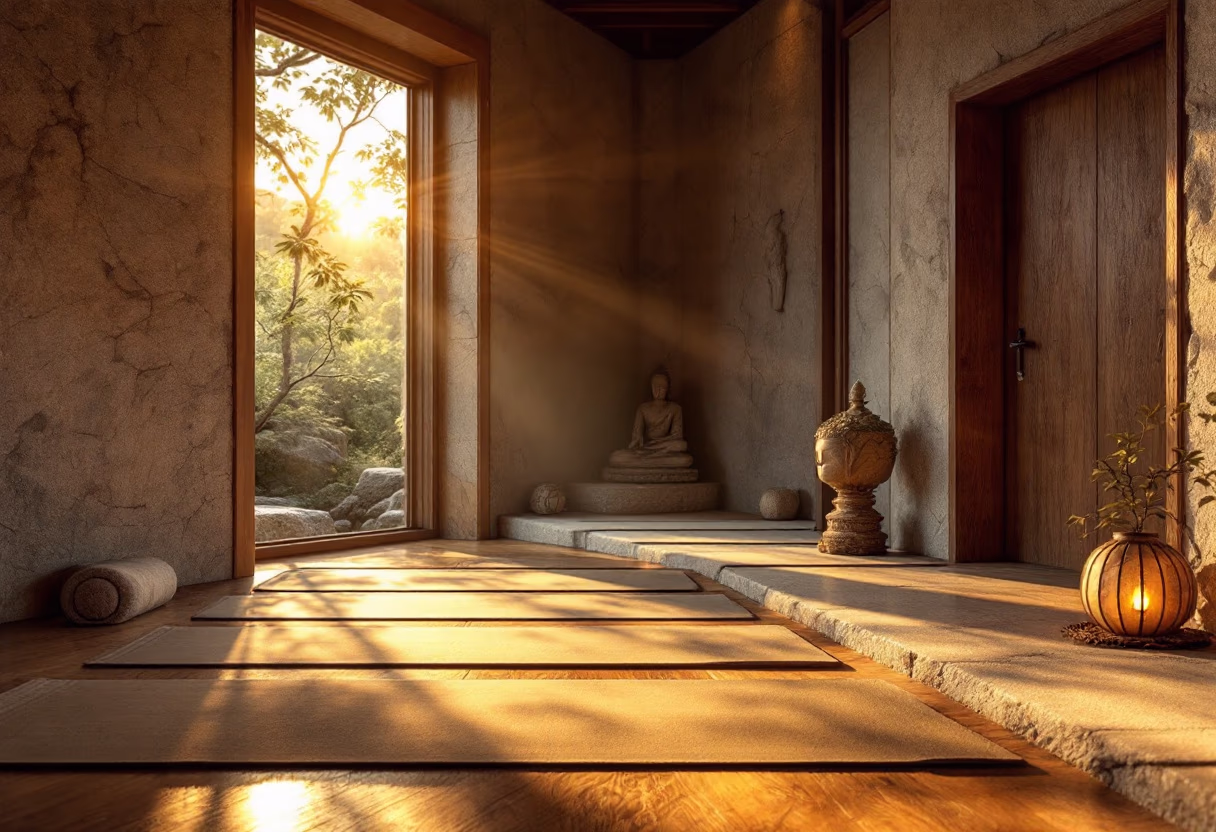 image of meditation hall (for a buddhist monasteries & temple)
