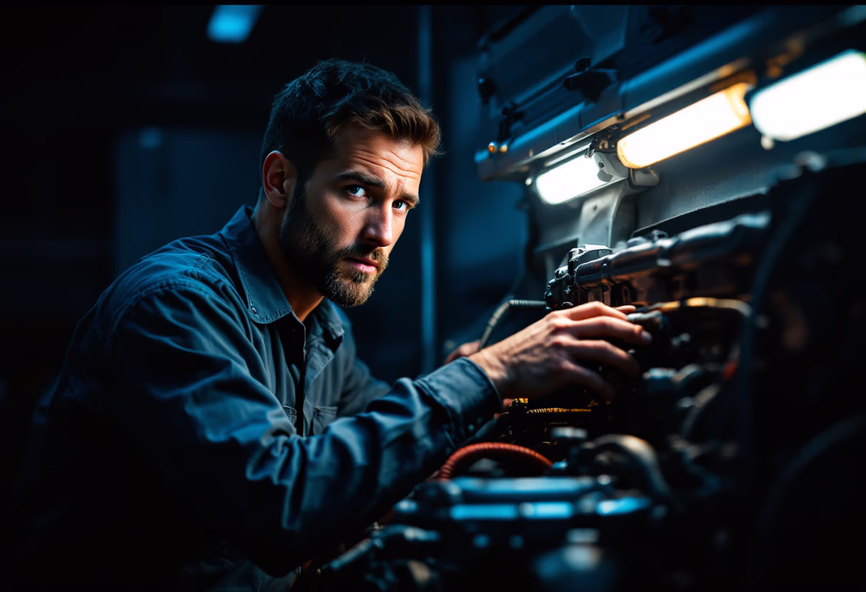 image of truck maintenance