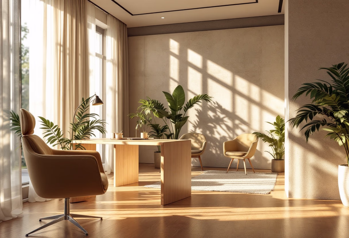 background image of office interior (for a financial advisor)