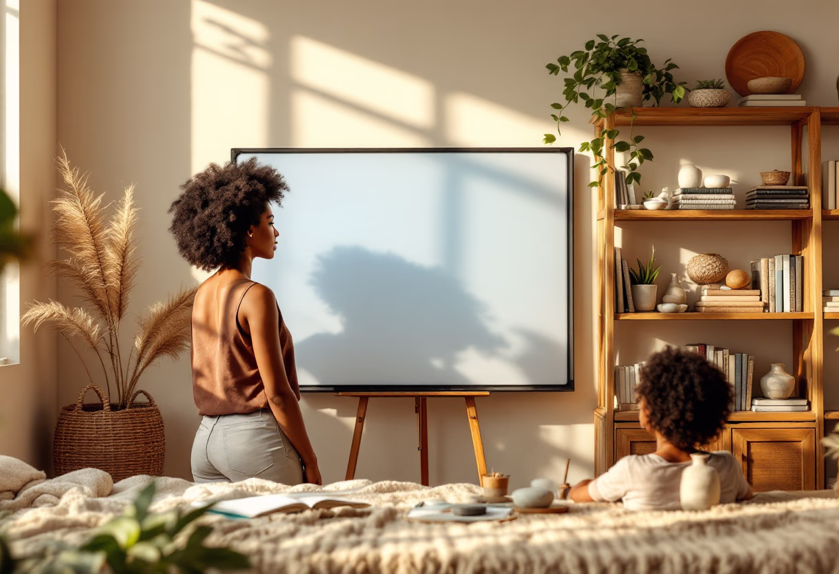 image of teacher using a smartboard (for a edtech)