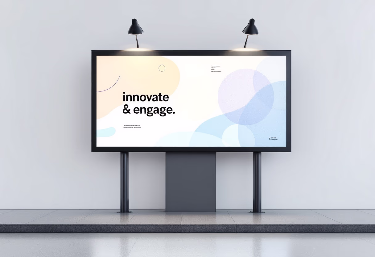 image of billboard advertisement (for a digital marketing & advertising agency)