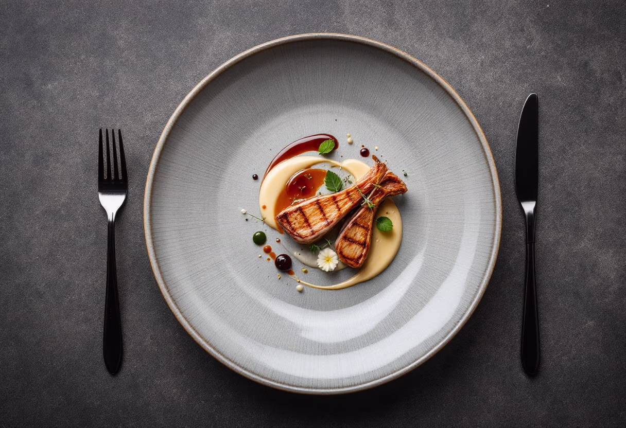 image of gourmet culinary presentation at a food truck event