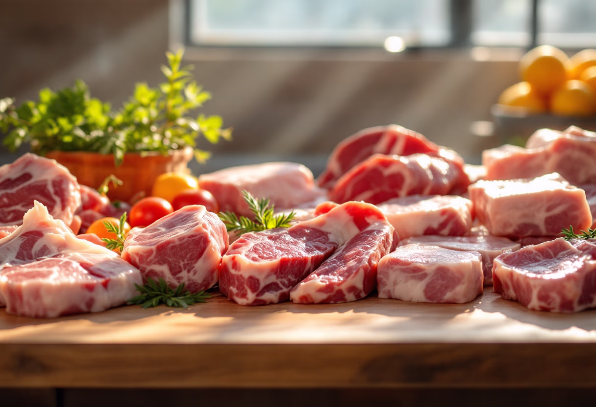 image of fresh meat counter (for a grocery store)