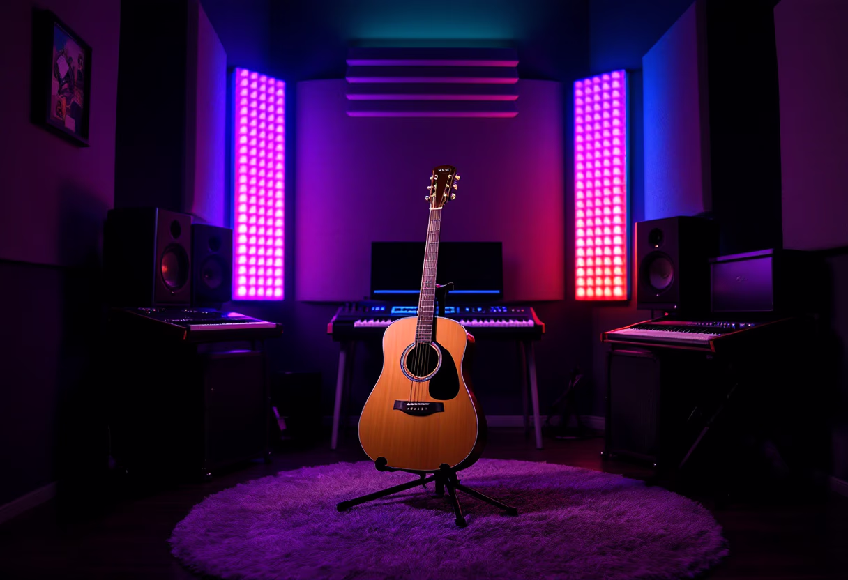 image of studio room (photography) (for a music studio)