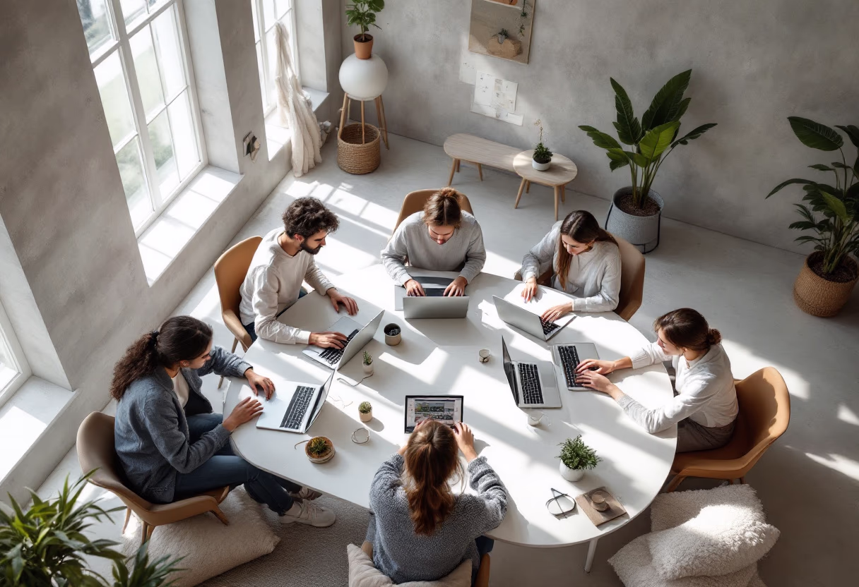 image of students engaging with the software (for a edtech)