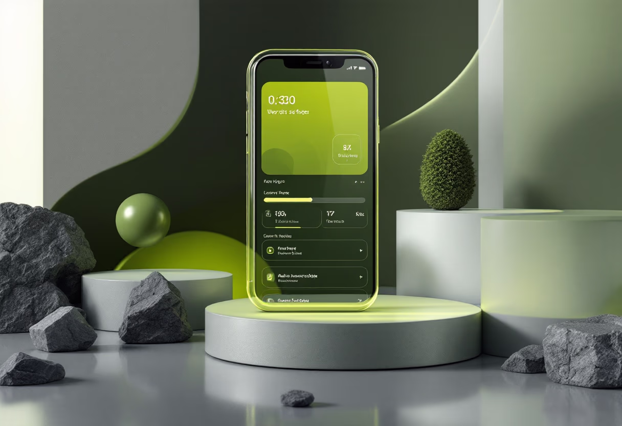 [interface] screenshot of app on a tablet (for a consumer apps)
