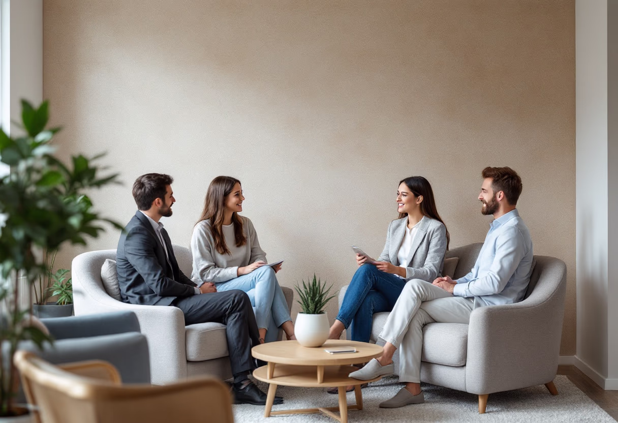 image of meeting with financial advisors