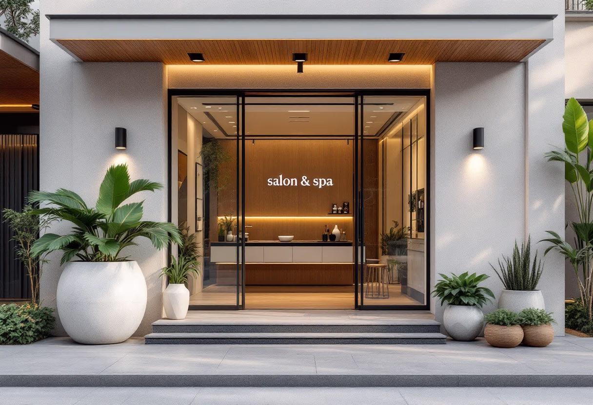 image of salon and spa exterior