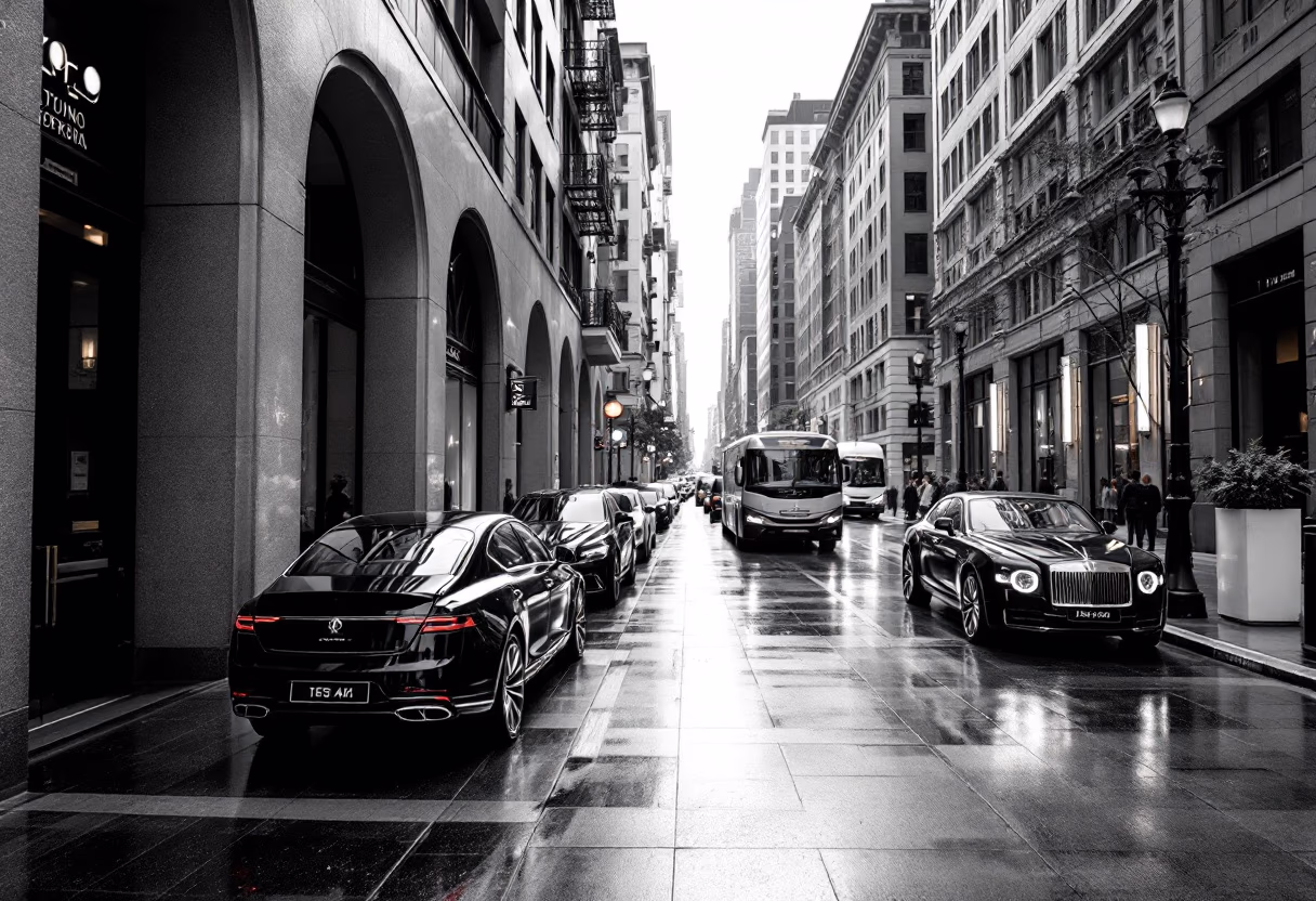 urban street with vehicles [background image]