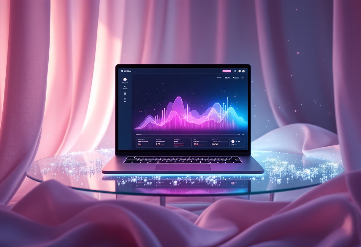 image of computer screen displaying ai software (for an ai saas company)