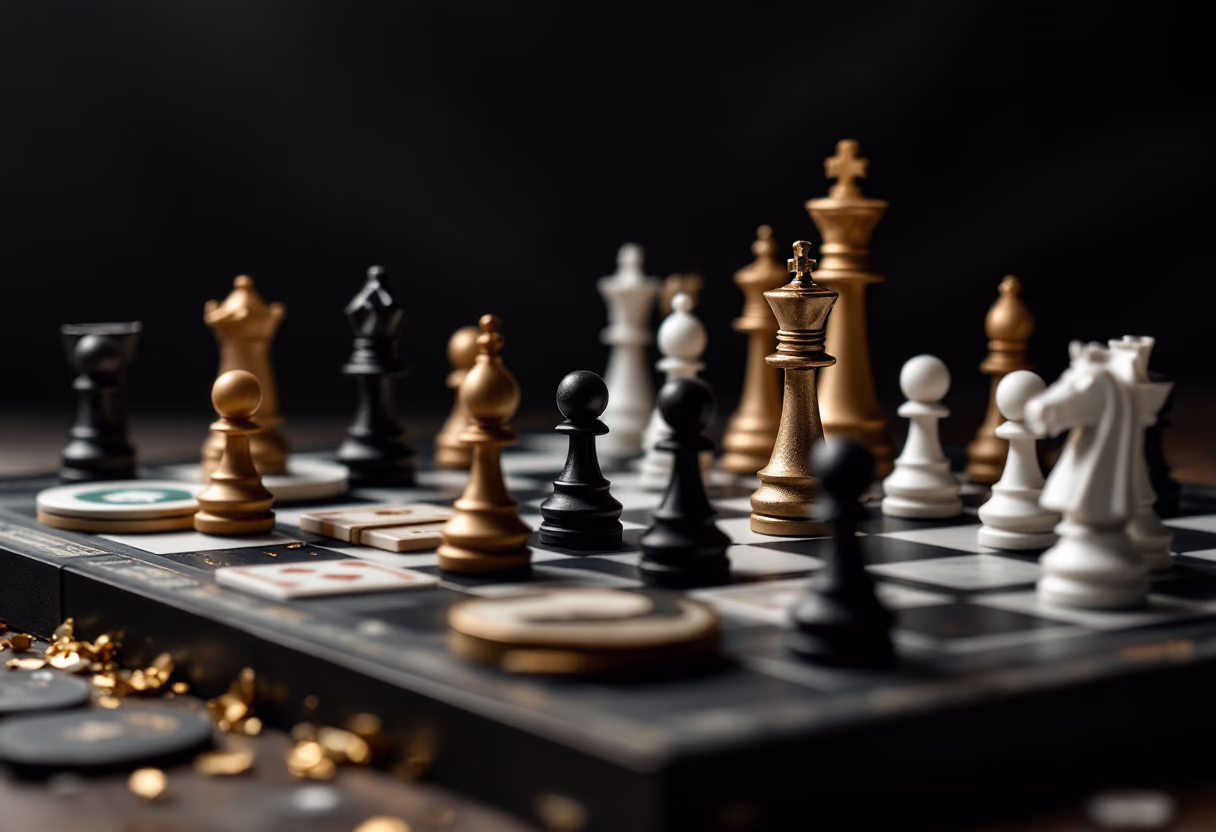 image of a board game setup