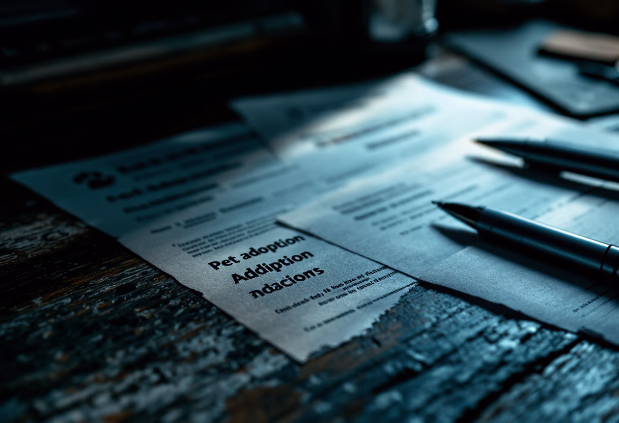 pet adoption paperwork