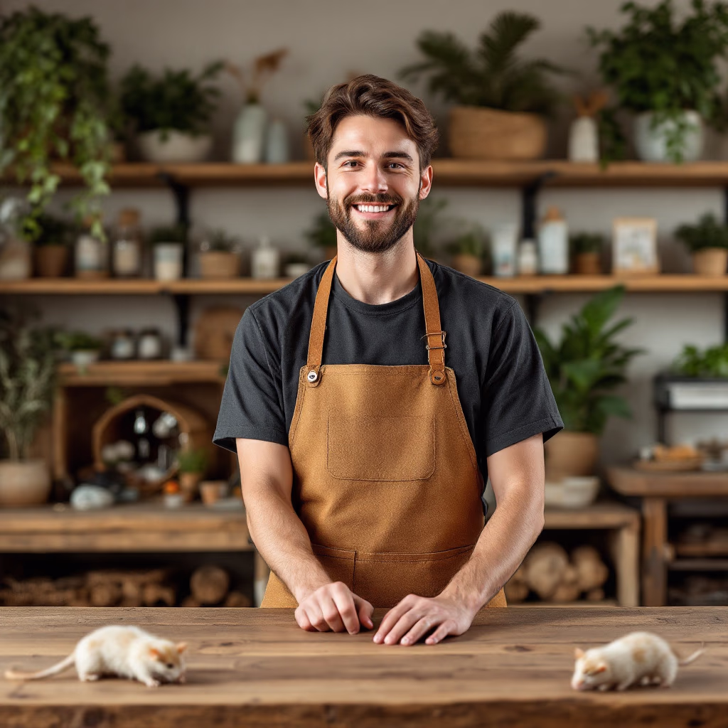 [team] image of individual team member (for a pet store)