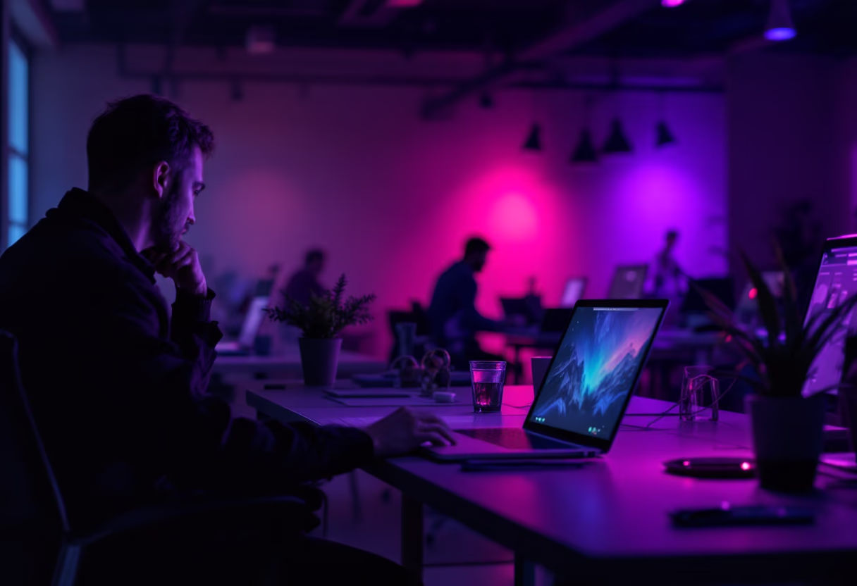 image of busy office environment (for a hr tech) [background image]