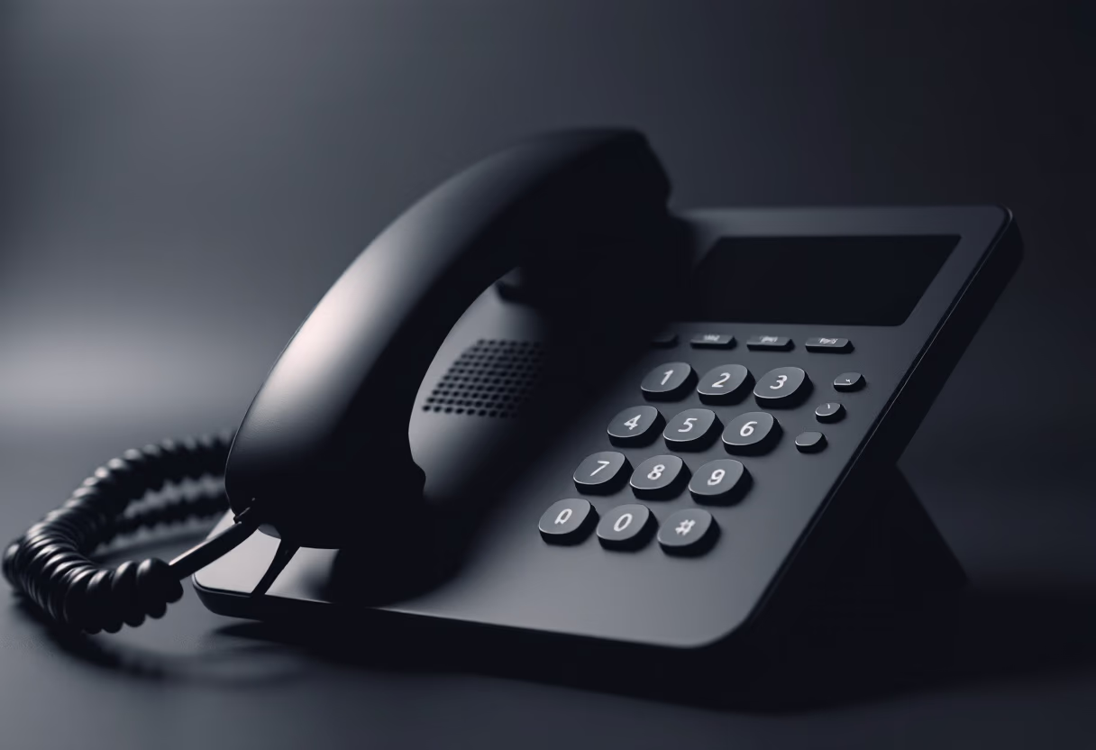 image of office phone (for a private tutor)