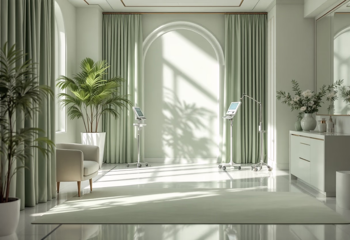 [background image] image of a medical team collaborating (for an ai healthcare company)