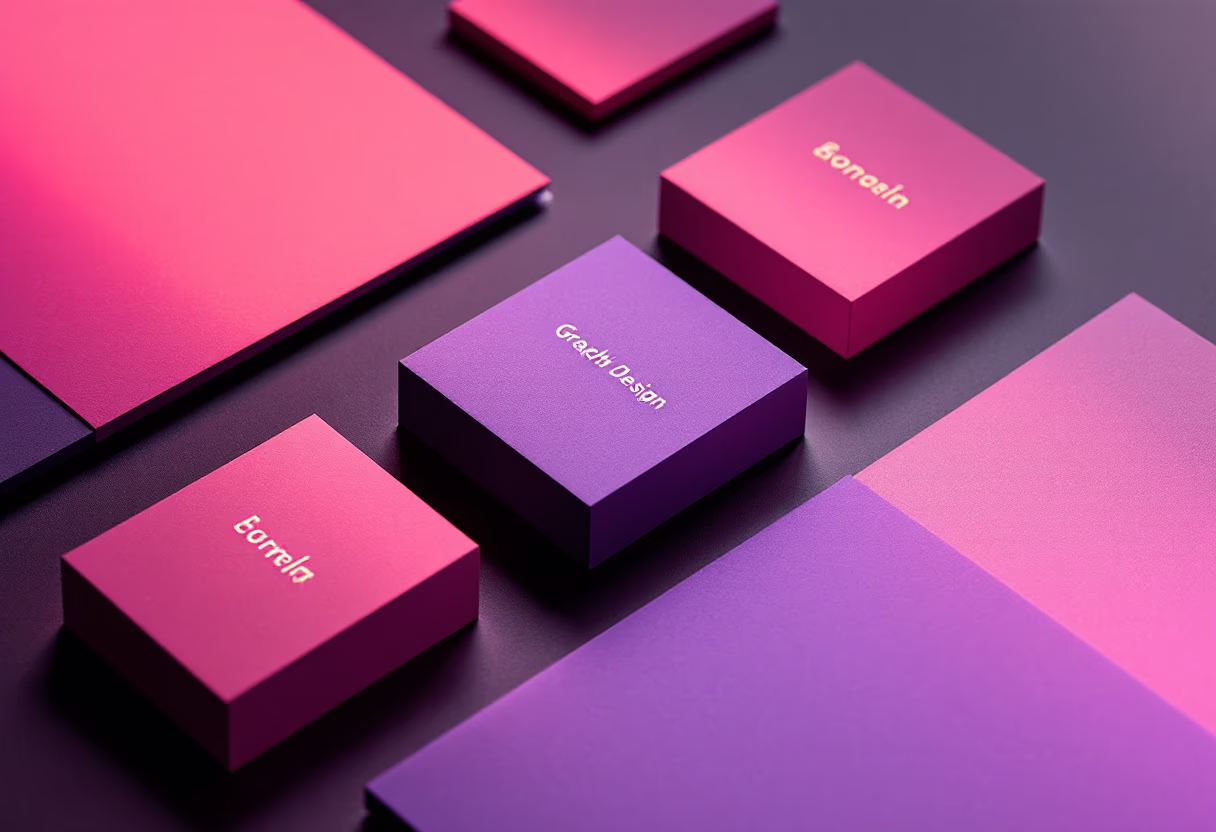 image of branding materials (for a graphic design studio)