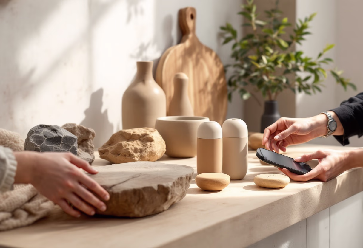 image of travel tech demonstration at a fair