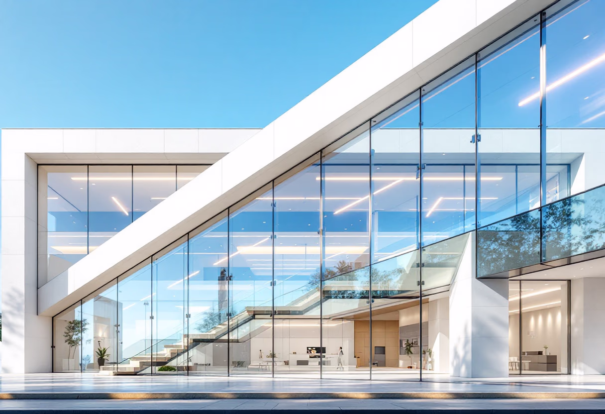 [background image] image of office building (for an ai fintech company)