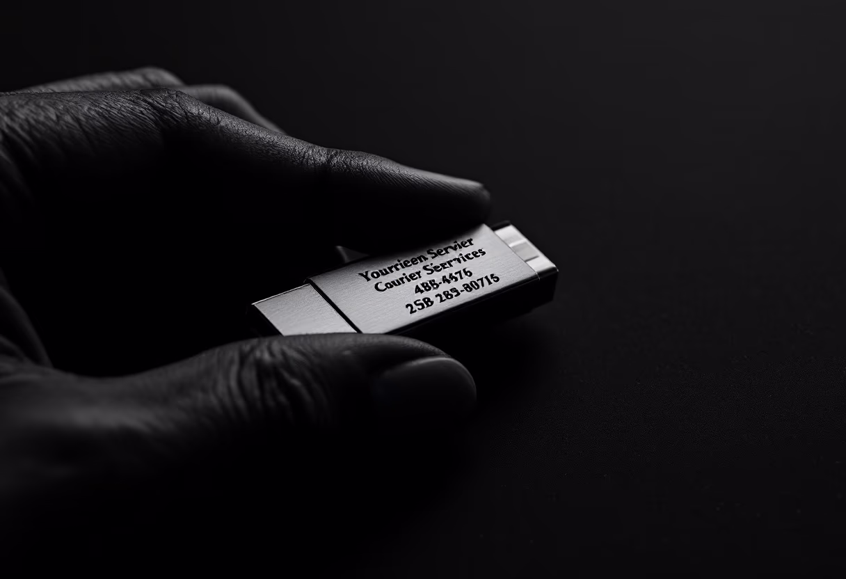 image of contact details (for a courier & delivery service)