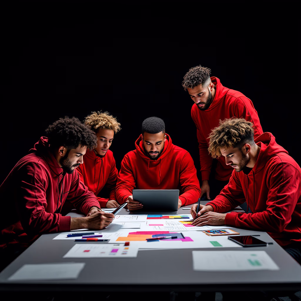 [team] image of teamwork in the studio