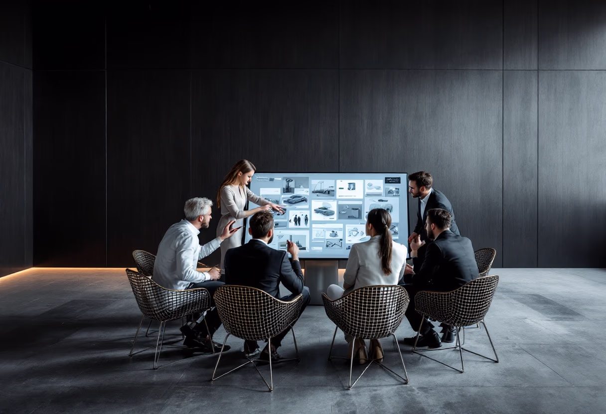 image of an office collaboration scene (for a mobility and transportation)