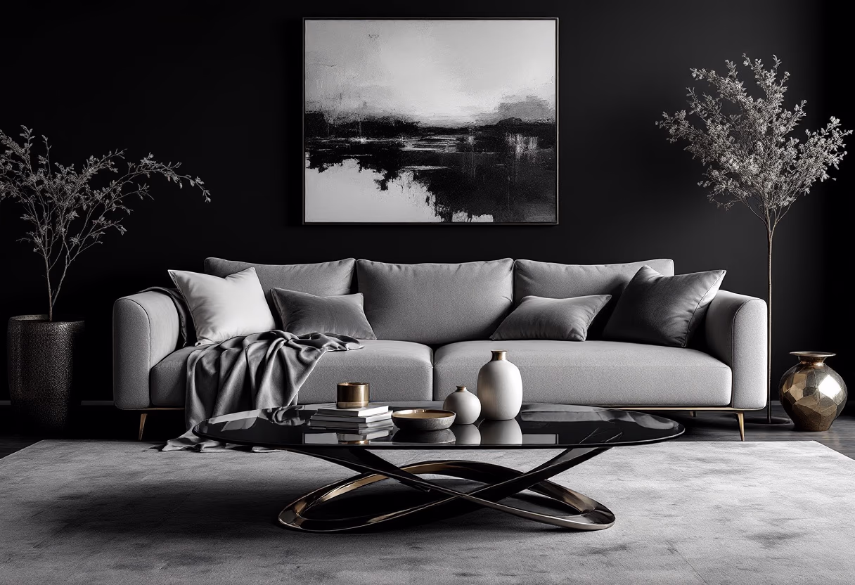 image of a stylish living room setup (for a furniture store)