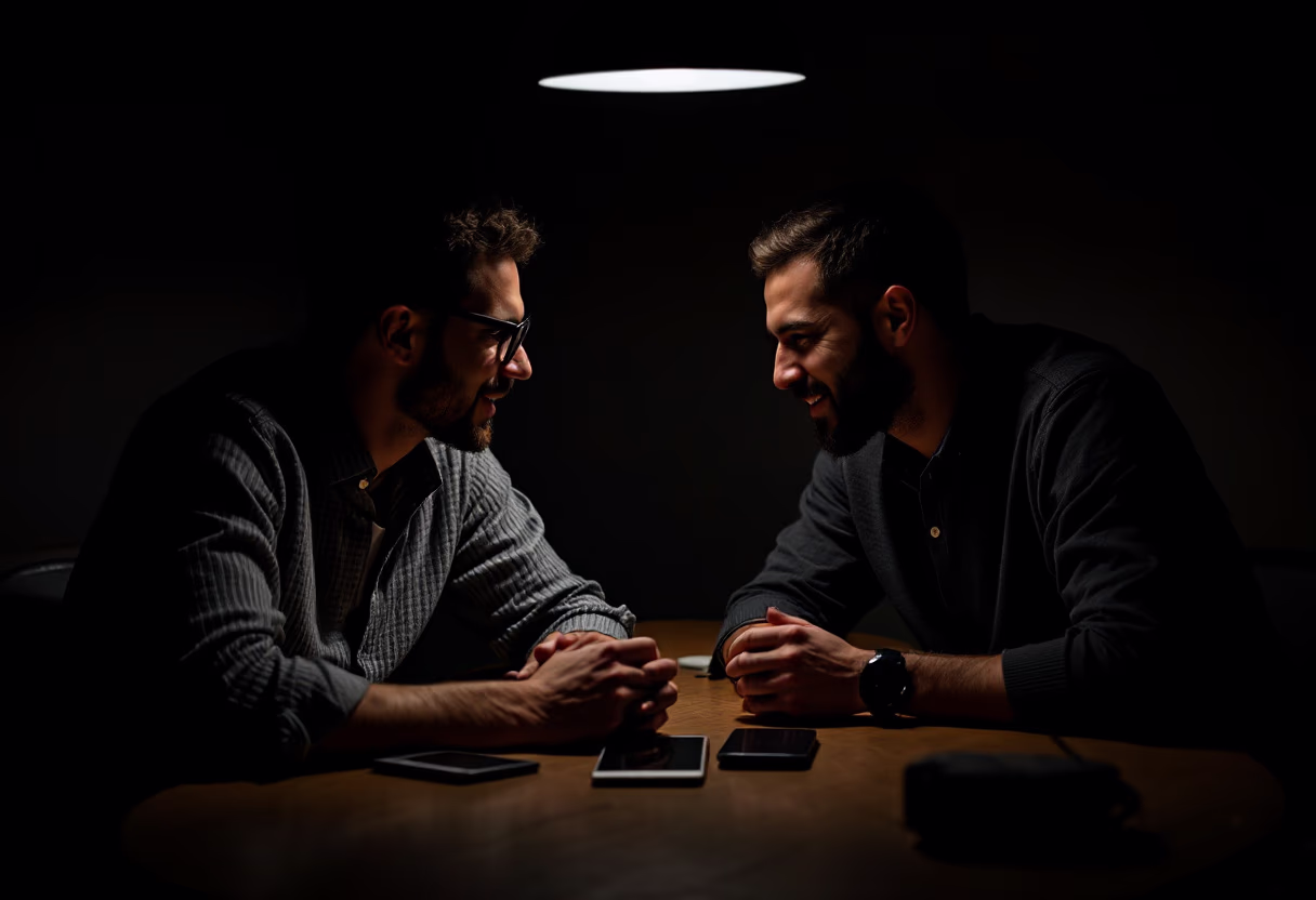 image of founders with a shared moment (for a edtech)