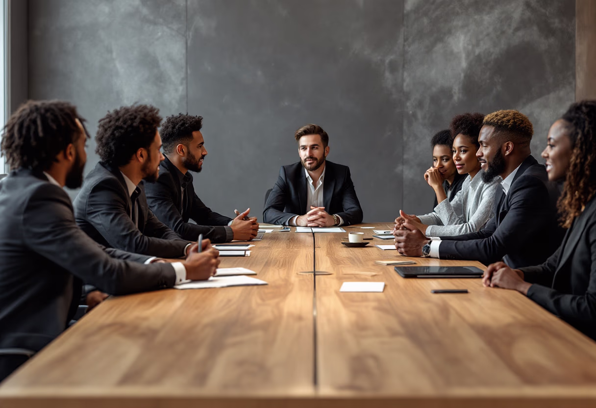 image of colleagues in a meeting room setting (for a b2b saas)