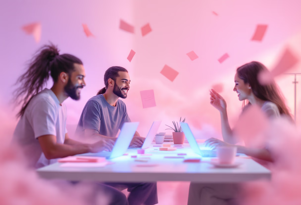 image of brainstorming session for productivity tools business