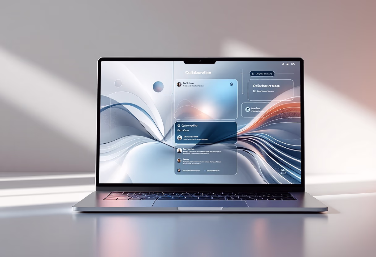 <subject>[interface] screenshot of collaboration interface (for a productivity tools business)</subject>