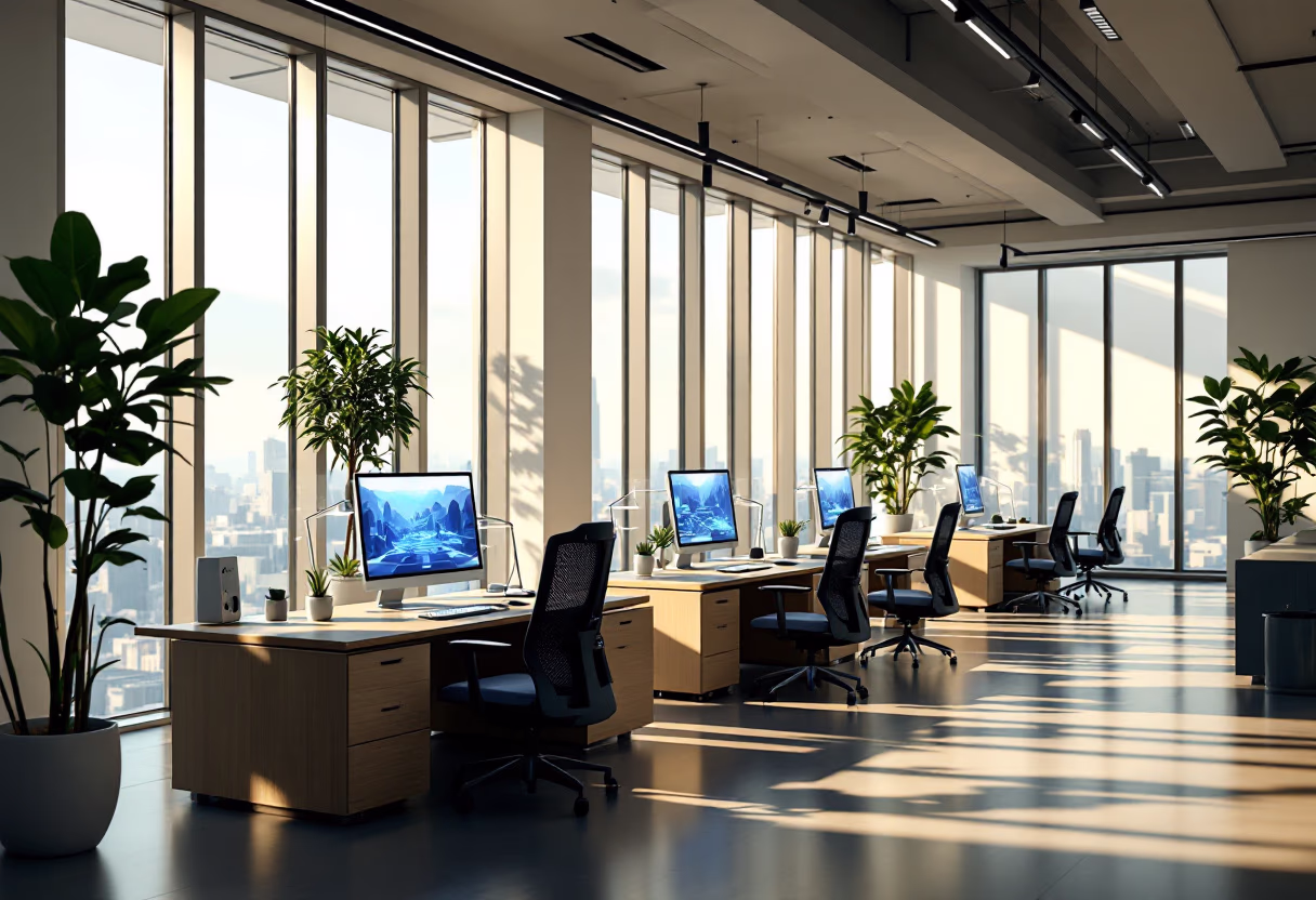 [background image] image of futuristic technology (for a data analytics and business intelligence)