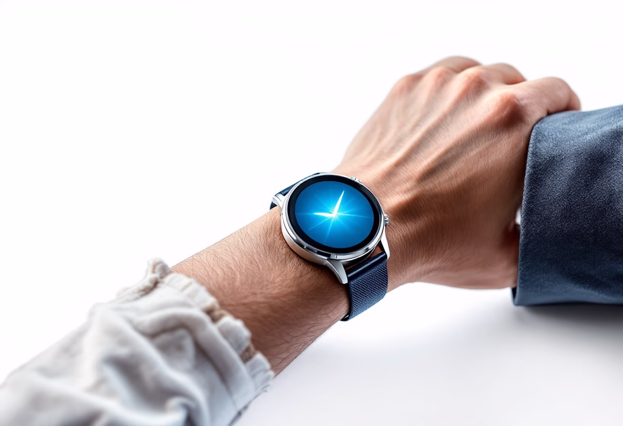 image of a smartwatch on a wrist