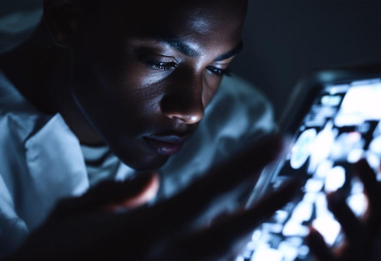 image of healthcare professional using ai software