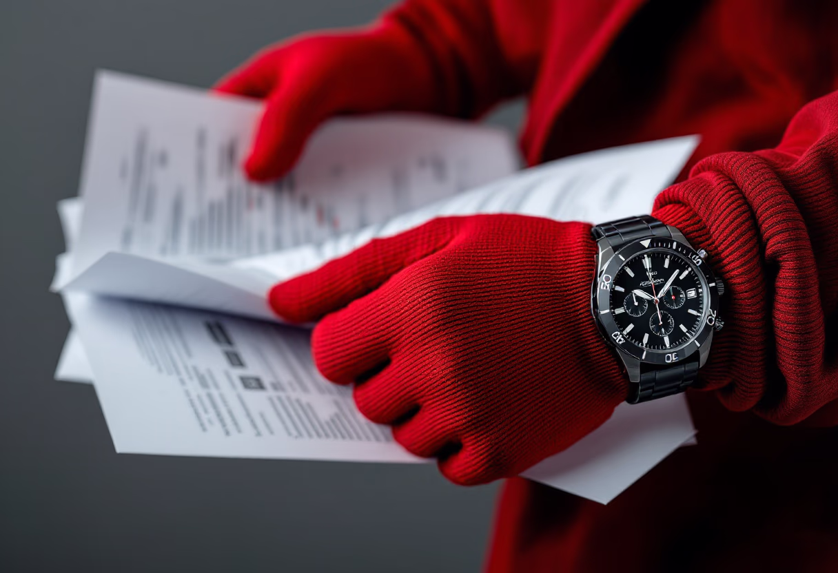 image of financial reports being reviewed