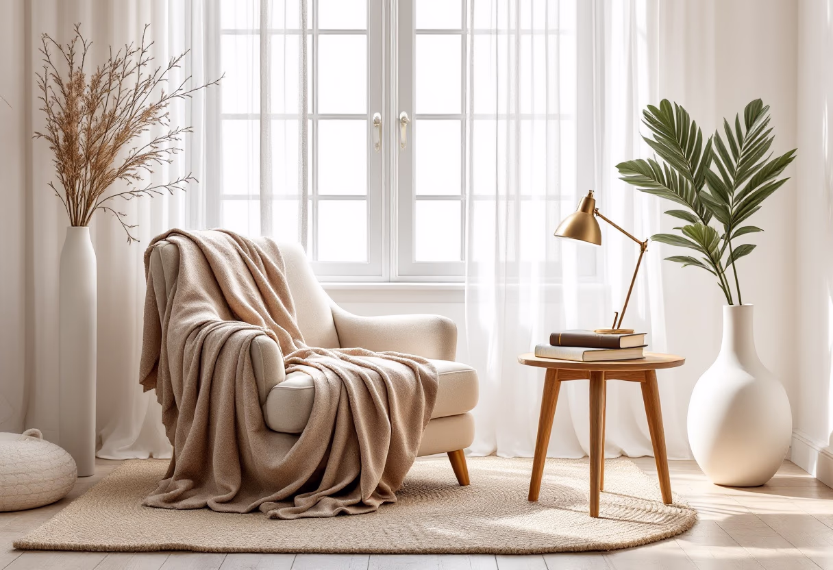 [background image] image of cozy reading nook (for an author & writer)