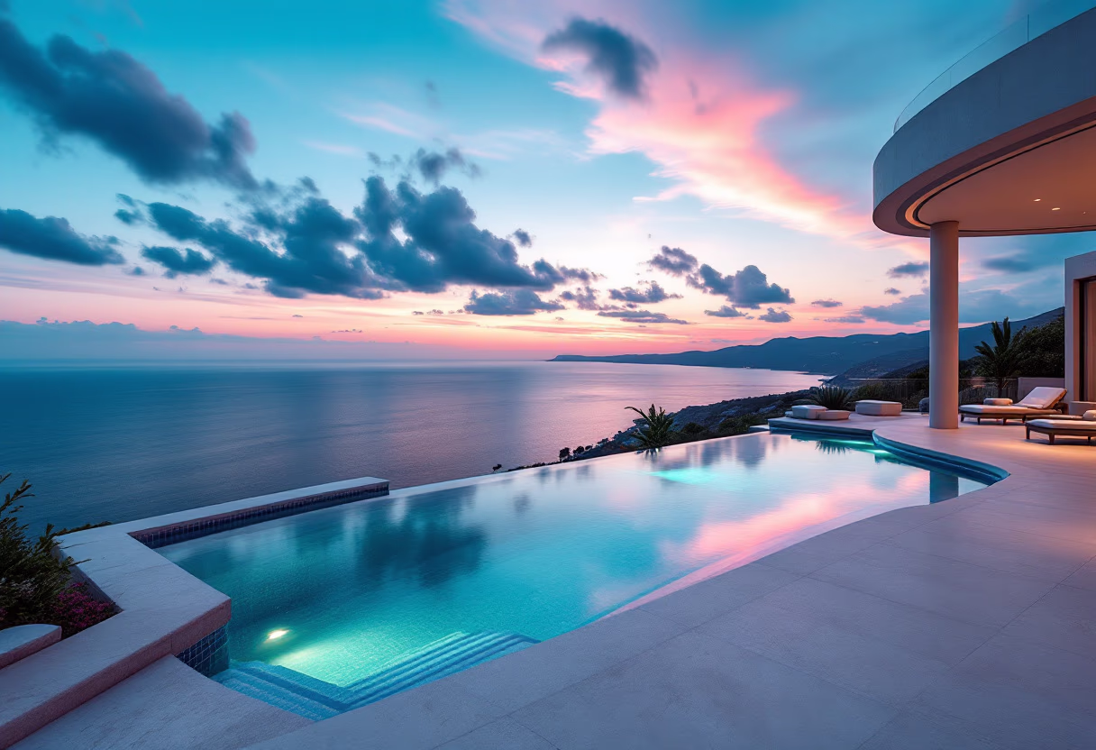 image of a private villa with infinity pool