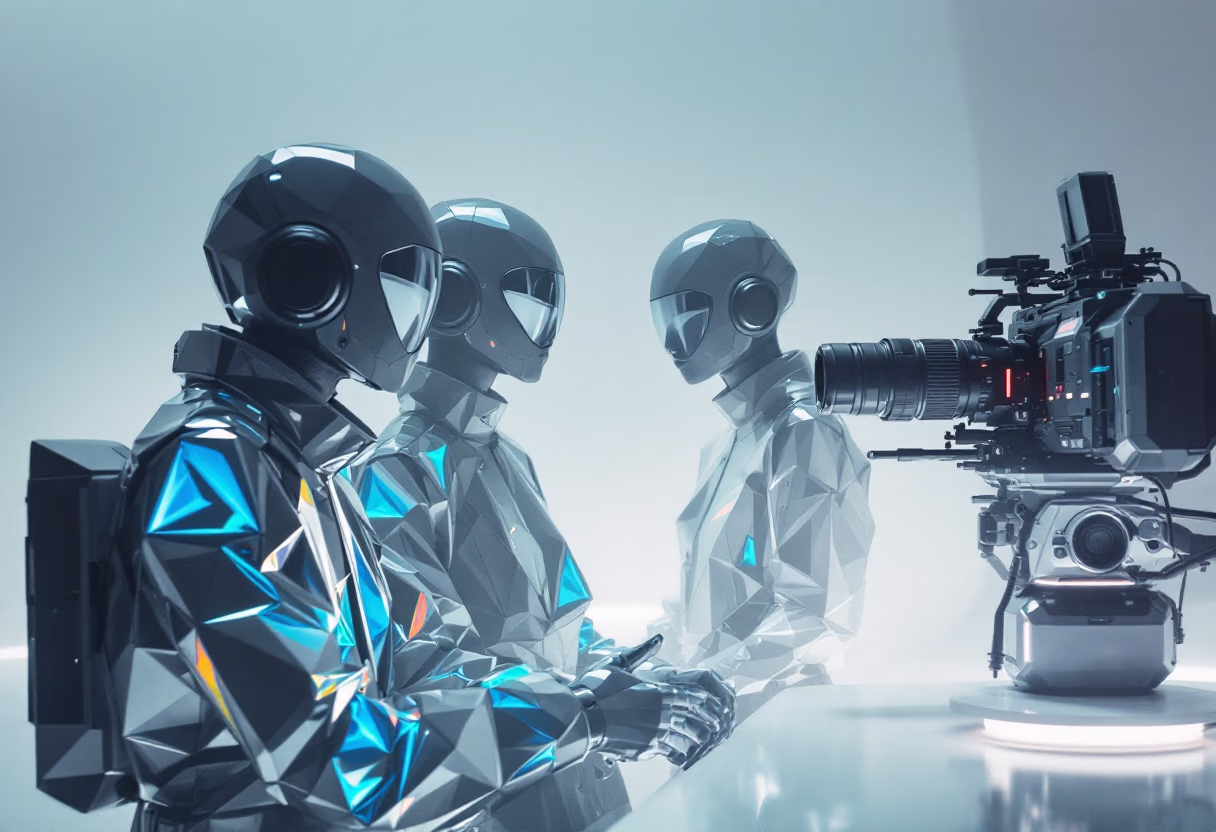 image of behind-the-scenes filming