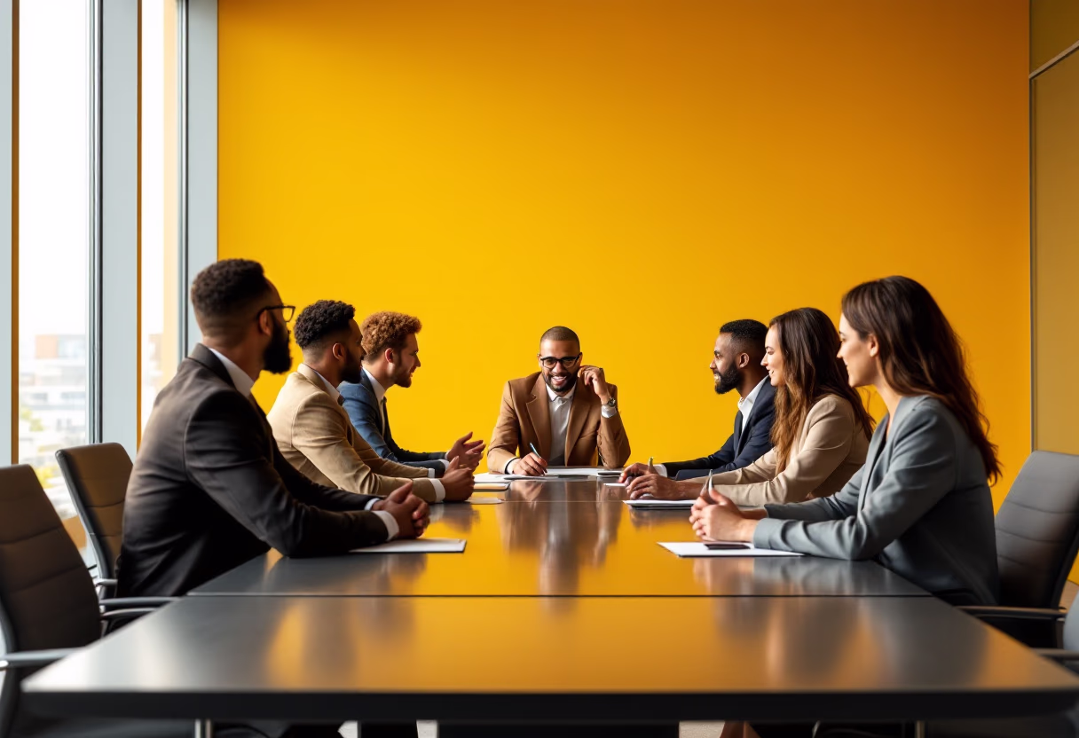 image of an office collaboration scene (for a mobility and transportation)