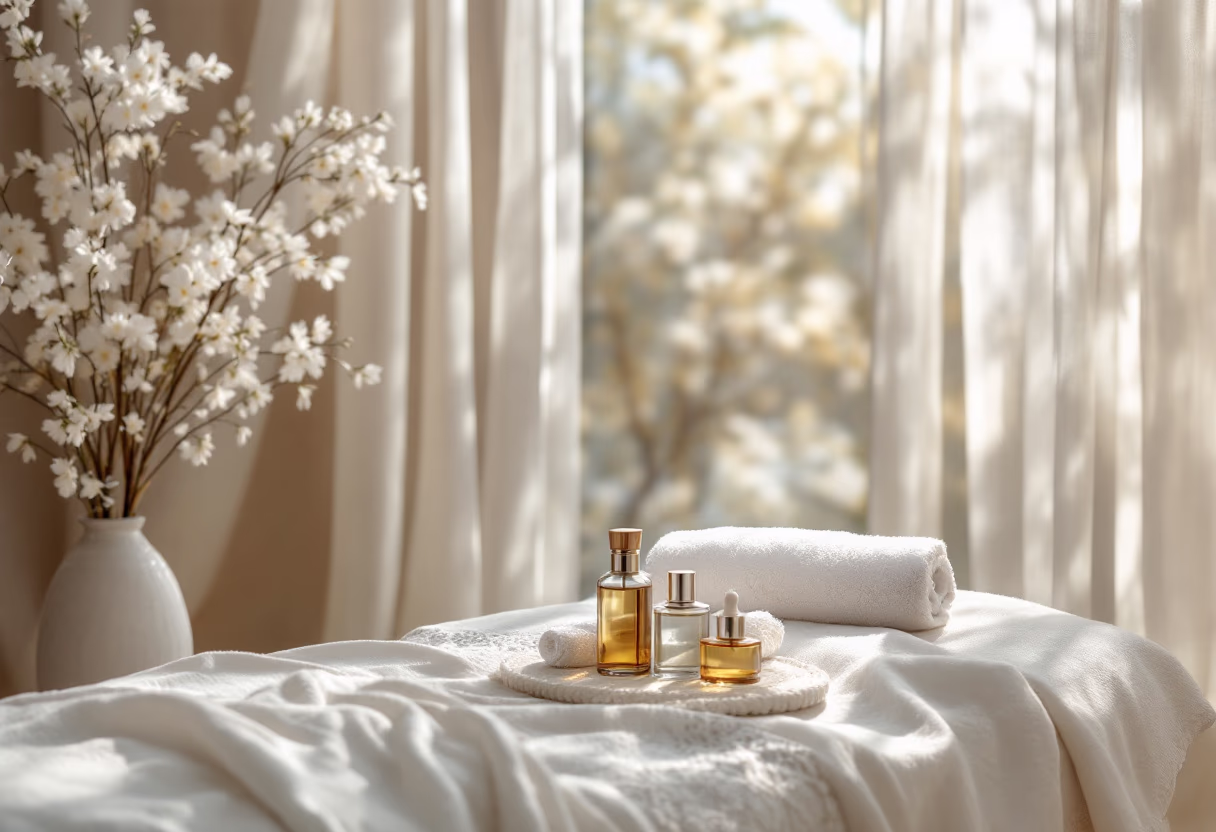 image of massage room (for a wellness center)