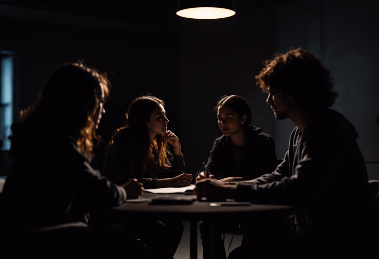 image of students collaborating on a project (for a edtech)