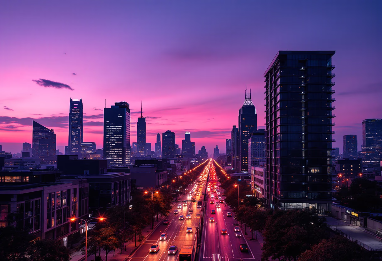 city landscape (for a mobility and transportation) [background image]